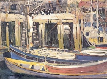 Paysage du quai œuvres - yxf0255d impressionnisme paysage marin marine